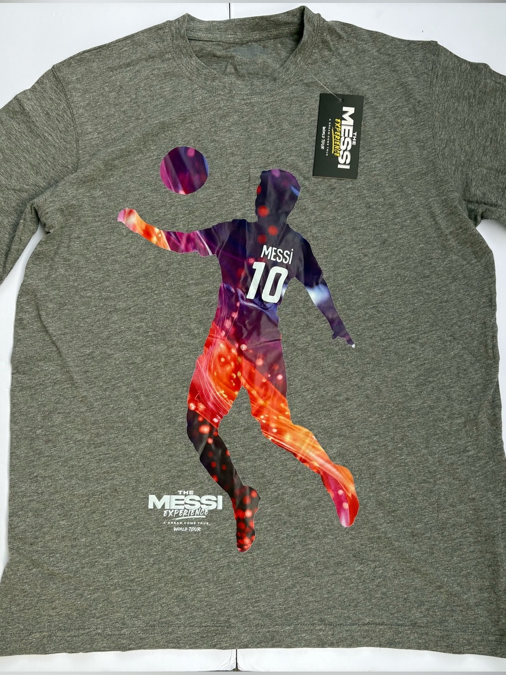 The Messi Experience World Tour Graphic T Shirt Adult Size Small New With Tags